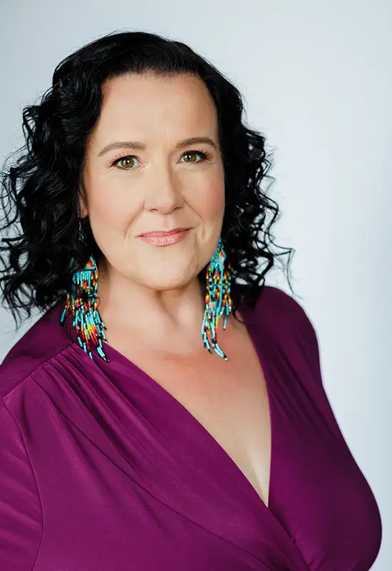 Kristine Dandavino purple dress